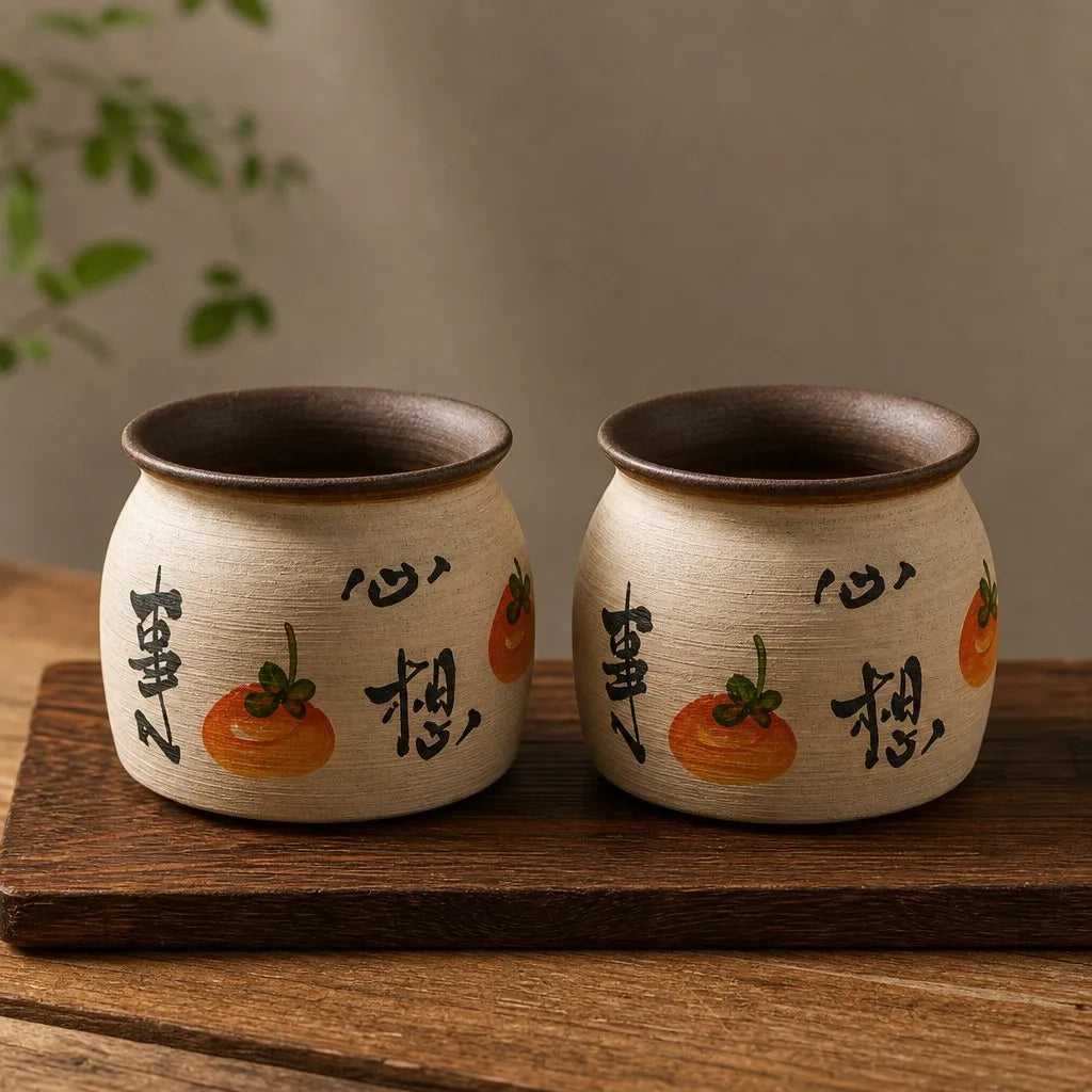 2/4/5-Pack 5.5 Inch Vintage Ceramic Flower Pots with Drain Hole, Suitable for Indoor and Outdoor Planting Of Succulents, Orchids, Flowers and Greenery