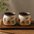 2/4/5-Pack 5.5 Inch Vintage Ceramic Flower Pots with Drain Hole, Suitable for Indoor and Outdoor Planting Of Succulents, Orchids, Flowers and Greenery