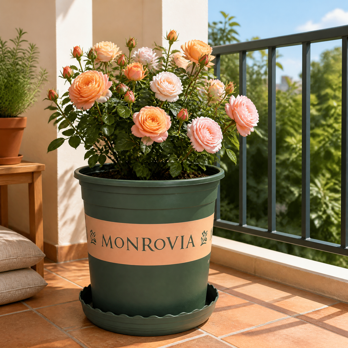 5‑Pack 3 Gallon 9.5 Inch Modern Durable Resin Nursery Planter Pots, Tall Round Green Thickened Pots with Drainage Holes & Saucer, UV‑Resistant Breathable Rot‑Resistant Flower Container for Seedlings, Indoor & Outdoor